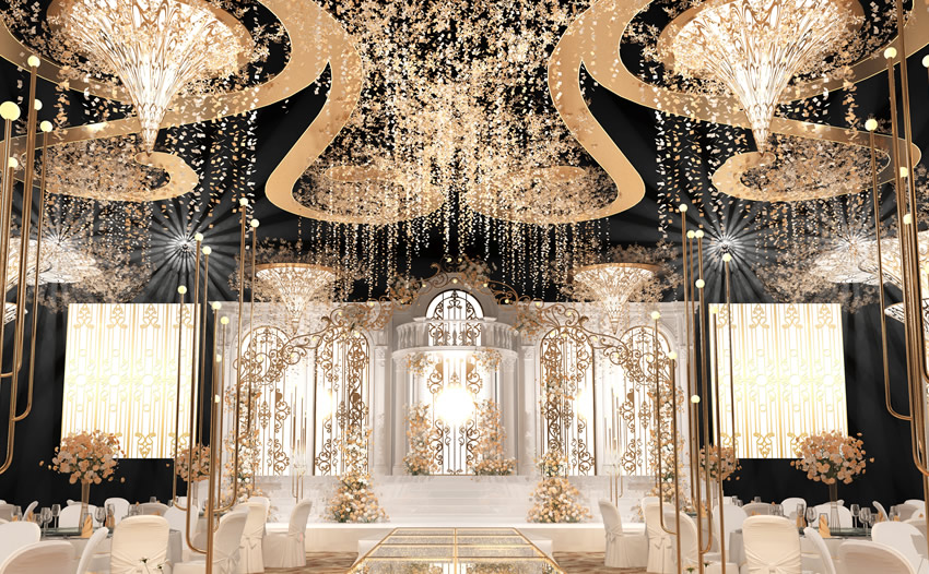 兰溪花木兰喜事汇金色大厅效果展示